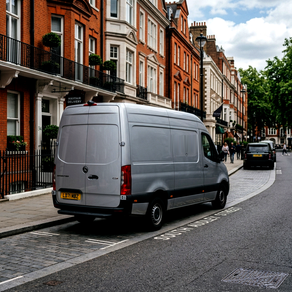 Mercedes Sprinter courier van covering Essex, London and surrounding areas